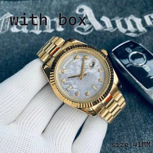 Relógio feminino masculino designer de luxo diamante romano digital movimento automático relógio tamanho 41mm material de aço inoxidável relógios à prova d'água desbotados Orologio. ASSISTIR