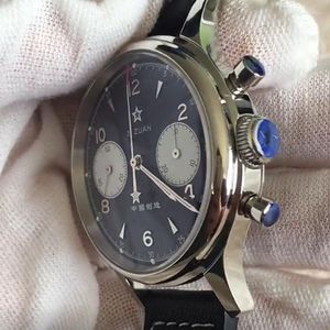 Zegarek mechaniczny Mężczyzn Mężczyzn Mężczyzn Wojskowy Szkielet Słynny 2023 Chronograph Seagull 1963 38 mm ST1901 Ruch