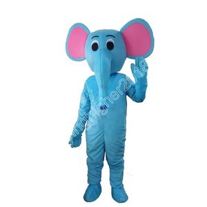 Halloween Blue Elephant Elephish Mascot Costume Dostosuj kreskówki krowy