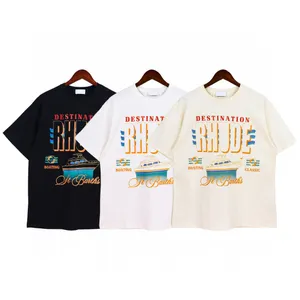Męskie Plus Tees Polo Okrągły T-shirt w dużych rozmiarach z wyszywanym i drukowanym dekoltem w stylu polarowym na lato z czystą bawełną uliczną 21ew