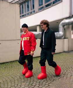 2023 MSCHF MĘŻCZYZN KOBIETY RAIN BOOTS Projektanci Big Red Bot Grube Dom Bottom Botki gumowe platforma BOOTIE moda astro chłopiec rozmiar 35-45