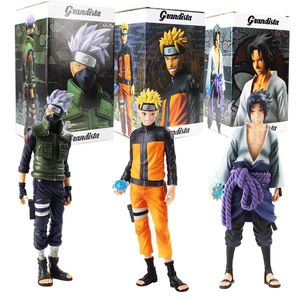 Anime Naruto Figures Uzumaki Naruto Uchiha Sasuke Hatake Kakashi Grandista Collectible Model Toys Y200919288Y