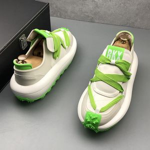 Party Dress Wedding Designers Shoes Spring Autumn Fashion Breathable Casual Sneakers Round Toe Thick Bottom Business Lei 2658