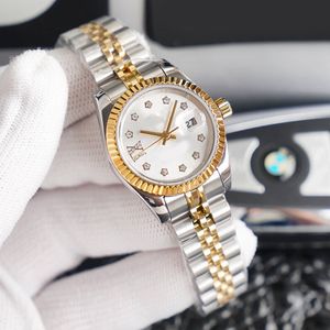 amantes Dhgate Women's Diamond Watch 31 28mm Dial Movimento automático 36mm Mens Wristwatches 904L Aço inoxidável GMT Sapphire Data Auto Data Ladies Luminous Waterproof SS