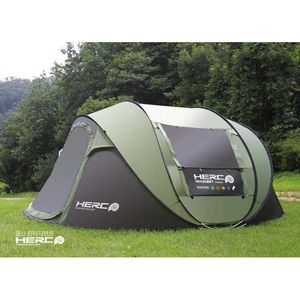 Tents and Shelters New Arrival 34 Person Use Ultralarge Pop Up Automatic Quick Open Beach Large Gazebo Camping Tent J230223