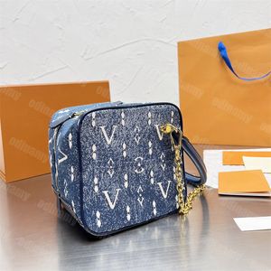 Projektanci Square Crossbody Bag dla kobiet luksusowe torebki torebki na ramię 15 cm torebka kosmetyczna