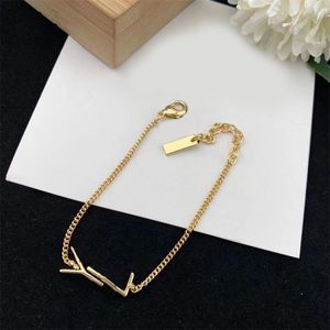 Браслеты Дизайнер для женщин Man Luxury Tharm Letter Y Wedding 18k Золотая серебряная сеть женская сеть браслет украшения ювелирные украшения