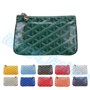 Famosa Mini Carteira Pochette Zippe Pequenas carteiras porta-chaves porta-cartões Feminino Mans Designer Key Carteiras com caixa pulseiras porta-chaves carteira porta-moedas bolsa