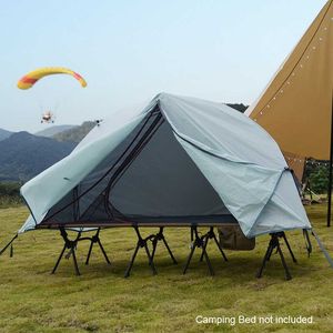 Tents and Shelters Waterproof Single Person Outdoor Camping Bed Tent Lightweight and Convenient Net Antimosquito Portable Aluminum Alloy Pole Inner J230223