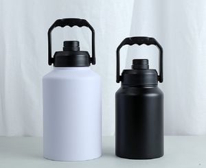 Jeden galon izolowany butelka z wodą 128 uncji próżniowo-ścianki Jug Water Cely Pije gorąco i zimno do podróży na wędrówki Camping Sports DIY
