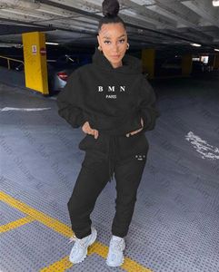 Kvinnor Tracksuits Casual Sweatsuit Fashion Autumn Long Sleeved Two-Piece Jogger Set Ladies Fall Tracksuit Sweat Suits Black Plus Size S-3XL