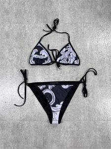 Den senaste kvinnliga designern Sexig bikini bur transparent strap stjärntryck baddräkt mode strand kostym sommar kvinnors biquini