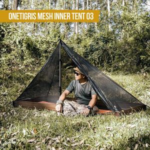 Палатки и укрытия OneTigris 1person Mesh Inner Tent Compater с гидроизоляционным полом для палатки для палаток Tarps Backpacking пешеход J230223