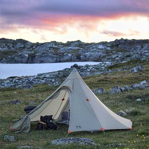 Tende e rifugi Asta Gear Tenda da esterno a piramide Veloce Ultraleggera Singola persona da campeggio Impermeabile Shleter Trekking Teepee Barraca de Firstsnow J230223