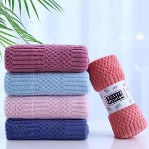 Towel Coral Velvet Face Towels Super Soft Jacquard Home Clean Washrag Absorbent Colorfast Washcloth Gifts