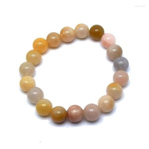 Strand Golden Jade Natural Stone 10mm Armband Fashion Men and Women Chain Lovers Wholesale