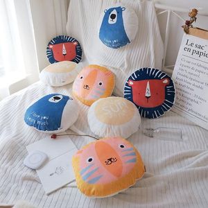 Cuscino Simpatico Cartone Animato Animale Stampato INS Leone Orso Granchio Sole Decorativo Per La Decorazione Della Stanza Dei Bambini Nordic Nursery Decor