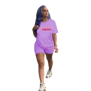 Artı Boyutlar S-5XL Kadın Trailsits İki Parça Set Tasarımcı Yeni Standart Boyutlu Bayanlar T-Shirt Shorts Suit Spor Takımında 5 Renk