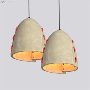 Подвесные лампы jw retro loft lamp ofcement nostalgic restaurant home Lighting Cafe Bar Barm