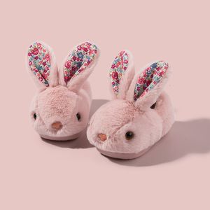 Slipper Winter очаровательные детские тапочки для малышей мальчик девочка нельзя обувь милые кроличьи антиславные туфли детские хлопковые тапочки 230223