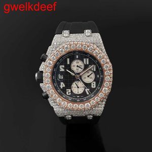 Moda de alta qualidade Iced Out Watchesmens pulse de luxo Round Cut Lab GR DDGU H7P2