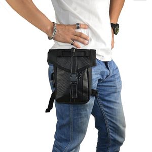 Bolsas de cintura Men Oxford Bag Motorcycle Rider coxa perna a perna do quadril Bolsa Drop Belt Belt Fanny Pack Purse Crossbody ombro Crossbody