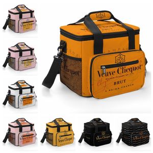 Ice Packsisothermic Bags Veuvess Clicquot Champagne Picknick stor kapacitet Luxur Lunch Family Pack kyld Shopping Tote 230223