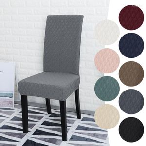 Chair Covers Jacquard Fabric Cover High Elastic Universal Size Modern Fashion Simple Pure Color Big Living Room