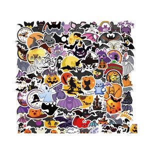 Car Stickers 100Pcs Bat Halloween Graffiti For Diy Laptop Skateboard Motorcycle Decals Drop Delivery Mobiles Motorcycles Exterior Ac Dhxds