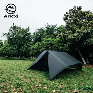 テントとシェルターAricxi Ultralight Tarp Outdoor Survival Sun Sholter Shade Shadeオーニングシルバーコーティングパーゴラ防水ビーチテントJ230223