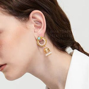 Botiega Crown Earrings Designer Studs Dingle For Woman Diamond Gold Plated 18k H￶gsta Counter Quality Classic Style Never Fade Jubileumsg￥va 019
