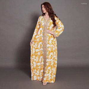 Lässige Kleider Afrikanisch für Frauen Elegantes Polyester 2023 Muslimische Mode Abayas Dashiki Robe Kaftan Langes Maxikleid Türkisches Afrika