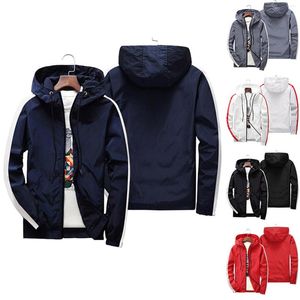 Men's Jackets Mens Warm Coats And Men Casual Simple Coat Sports Pocket Zipper Baseball Clothes Flying Snow Jacket Teen Light