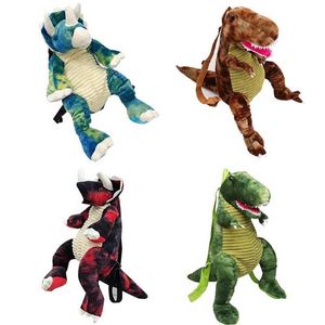 Creative 3D Dinosaur Children Ryggsäckar Animal Cartoon Kids Travel School Bag 210901266G