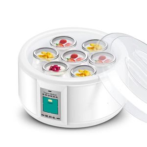 Yoghurt Makers 15L Maker Automatisk multifunktionell maskin rostfritt stålfoder Natto risvin med 7 koppar 220v 230222