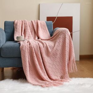 毛布冬の秋の暖かいベッドカバー屋外ポータブルピクニックソファ格子縞の柔らかいエアコンキルトの家の装飾毛布に広がる