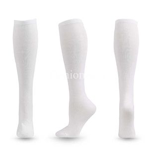 5 st strumpor Hosiery Compression Socks Knee High Long Socks Solid Color JK Woman Socks Black White Lolita Socks Fashion Kawaii Cosplay Sexy Stockings Z0221