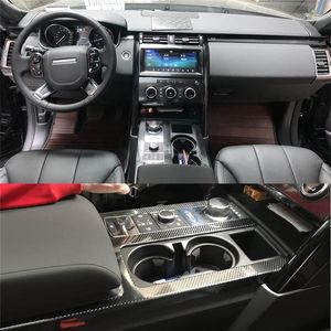 For Land Rover Discovery 5 Interior Central Control Panel Door Handle 5D Carbon Fiber Stickers Decals Car styling Cutted Vinyl2564