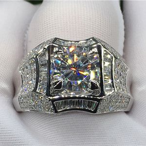 18k Gold Diamond Ring Mens Luxury Rings Princess Engagement Rings For Womens Ladies Fashion Jewelry