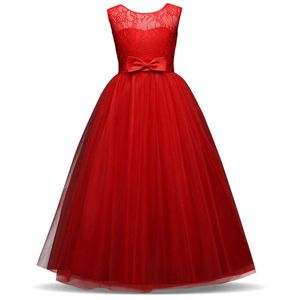 Abiti da Ragazza 5-14 Anni Abiti per Ragazze Matrimonio Tulle Pizzo Abito Lungo da Ragazza Elegante Principessa Festa Spettacolo Abito Formale per Bambini Adolescenti