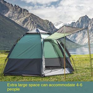 Tents and Shelters WolFAce Camping Tent Fully Automatic 58 People Outdoor Thicken Tent Picnic Tent Selfdriving Tour Waterproof Tent 2022 New J230223