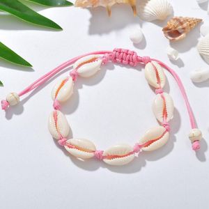 Hanekler Doğal Cowrie Boncuklar Kabuk Homen Anklet Bileklik İçin Bilezikler El yapımı Hawaii Plaj Ayak Takı Ayarlanabilir Örgülü Bracele C1FC