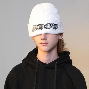 Fucking awesome Skull berretti berretti toucas gorros New Unisex Lettera Leisure Add Fur Lined For Men Women Keep Fashion Solid Ski Bonn2001