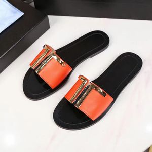 Women designer Slipper Slide Sandals Summer classic beach casual sandals size 35-42