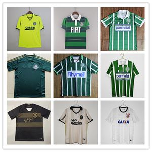 Palmeiras Retro Shirt Corinthians Retro Shirt R. Carlos Edmundo Retro Mens Jerseys 1992 1993 1994 1999 2010 Zinho Rivaldo Evair Jadson Jerseys