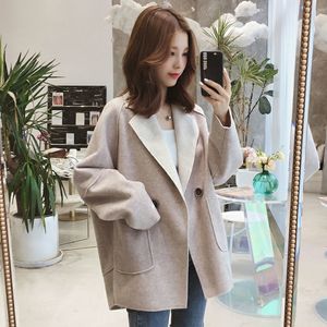 Women's Jackets Medium and Long Coat Spring Lapel Sleeve Office Fashion Casual Windbreaker Wear 230223