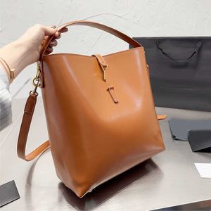 Fashion Bag Womens Bucket Bag Luxury Handbag Designer Tote Bag Leather Shoulder Bag Vintage Shopping Purse Drawstring Crossbody Bag 230224