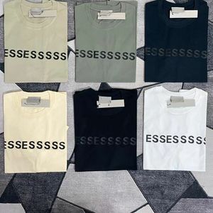 Ess High Street 디자이너 Tees 남자 티셔츠 여름 로고 프린트 코튼 느슨한 캐주얼 짧은 슬리브 티셔츠 남자와 여자 티 유로 크기