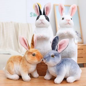 Manufacturers wholesale 4-color squatting and standing Easter rabbit plush toys Easter dolls and children's holiday gifts