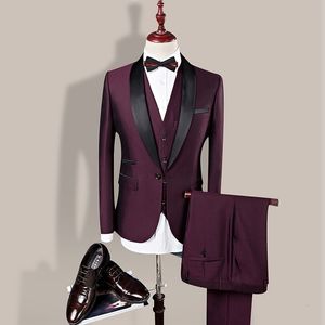 Erkekler Suits Blazers Özel Yapımlı Damat Gelinlik Blazer Suit Pants Business High-end Klasik Elbise Pantolon 20568006 230223